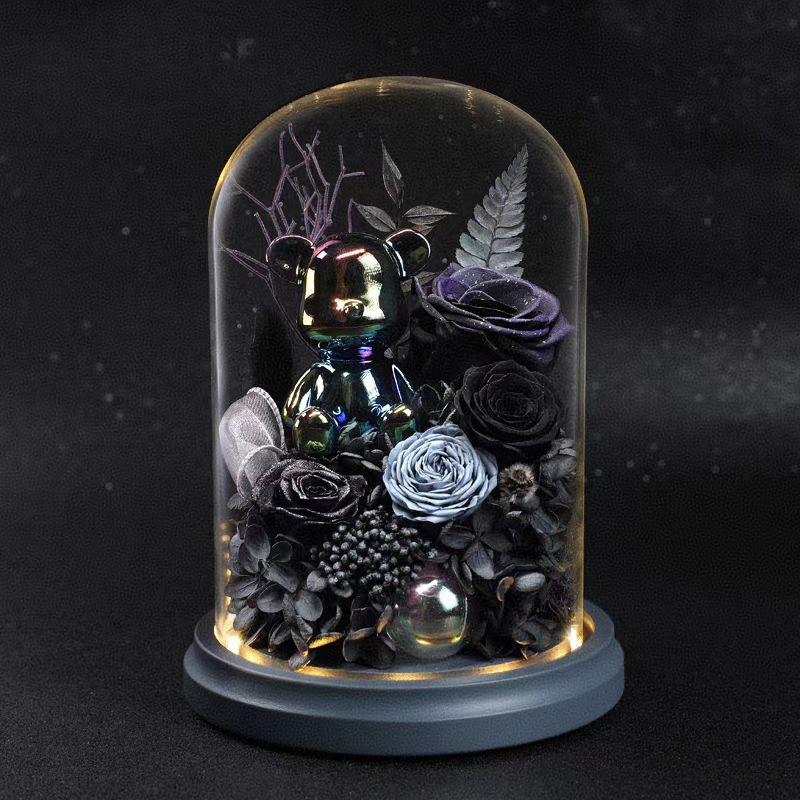 Perpetual Flowers With Glass Dome