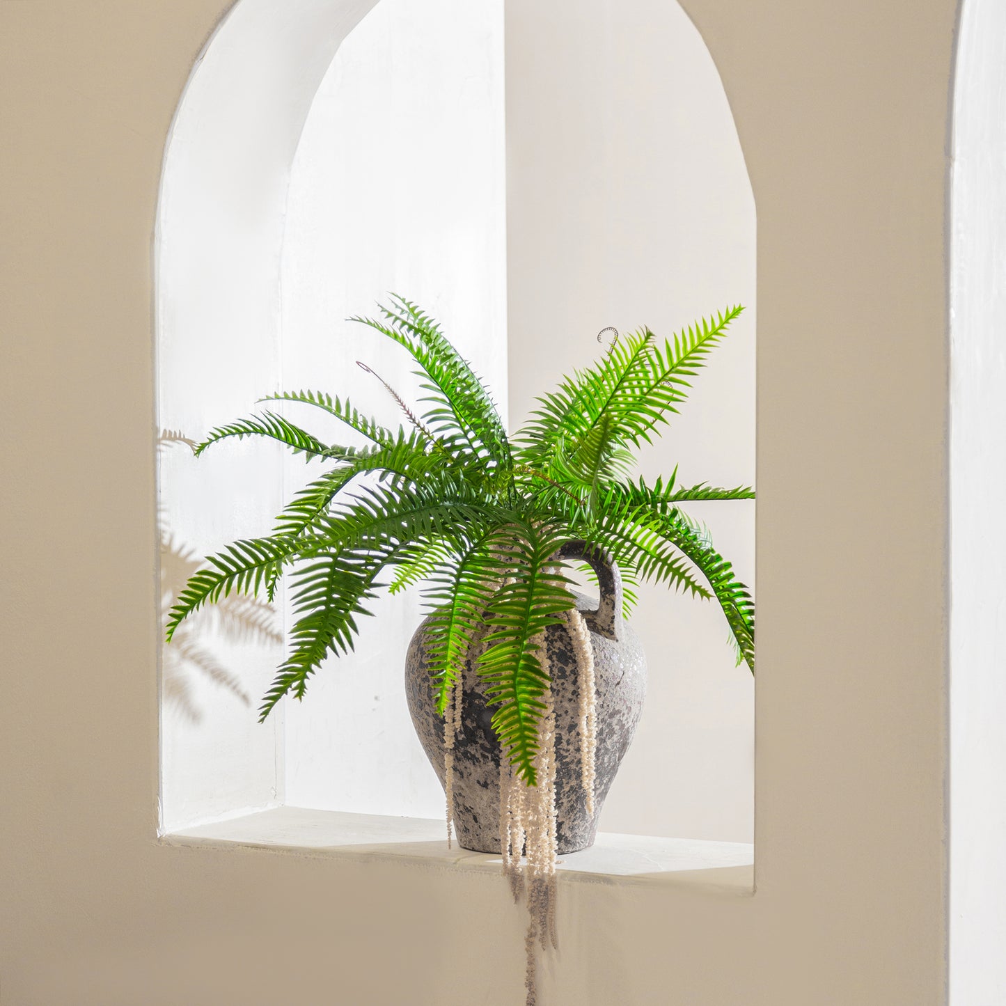 Artificial Boston Ferns 18 Leaves 21" Long