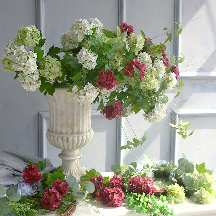 Artificial Hydrangeas 3 Stems 67CM
