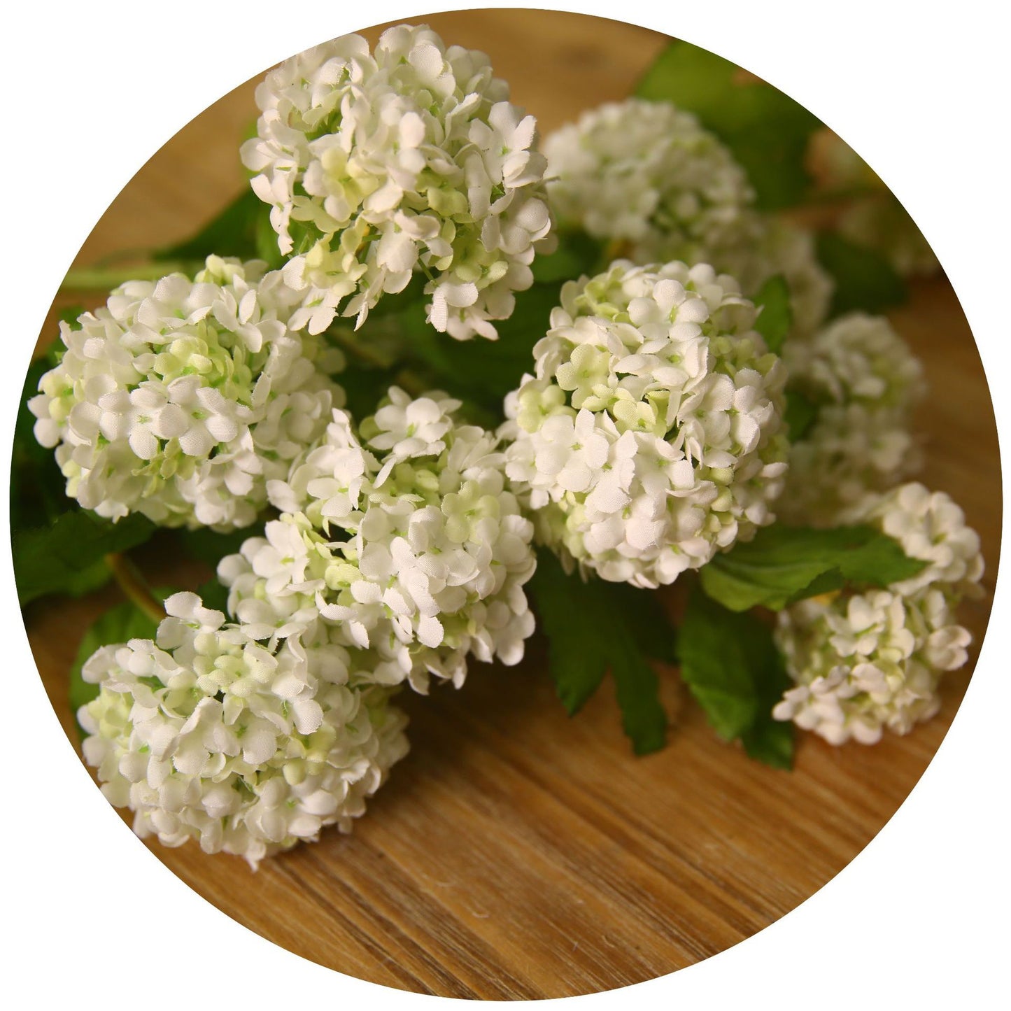 Artificial Wood Hydrangeas 3 Stems 60CM