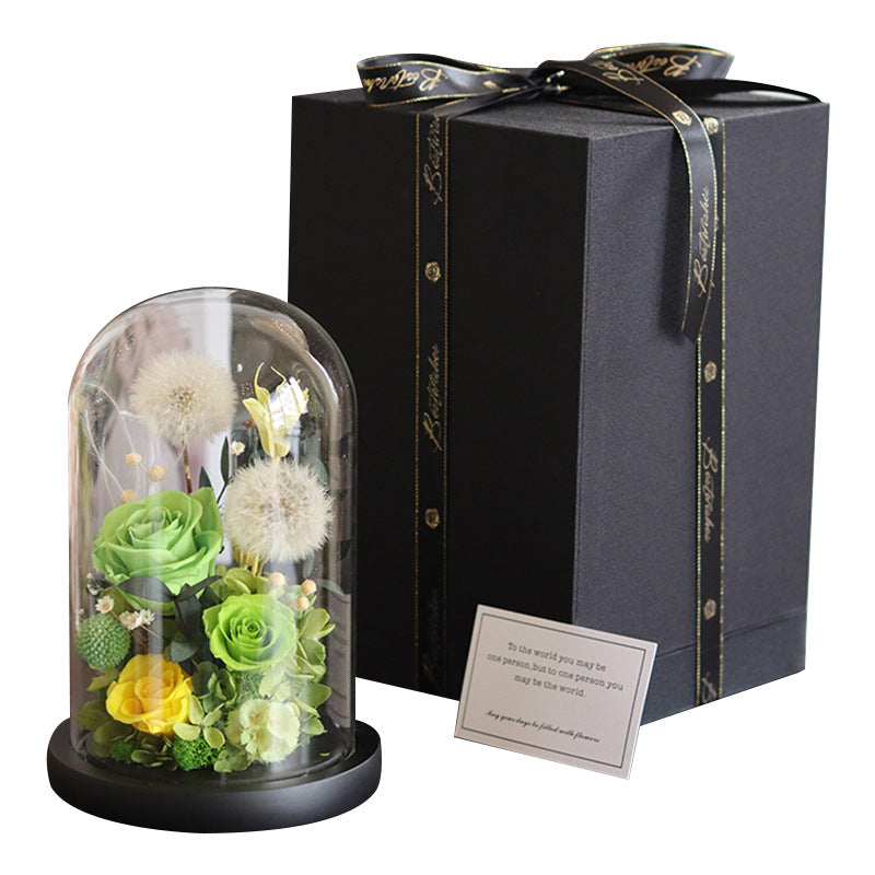 Perpetual Flowers With Glass Dome