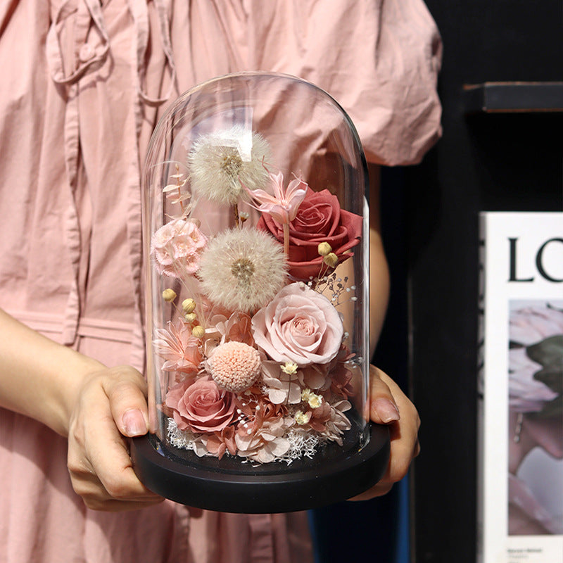 Perpetual Flowers With Glass Dome