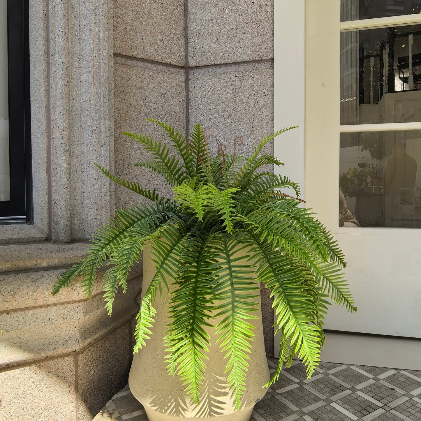 Artificial Boston Ferns 18 Leaves 21" Long