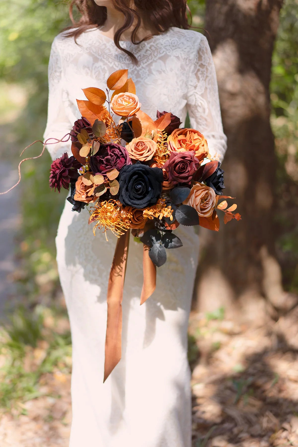 Artificial Flowers Head 00435 Orange