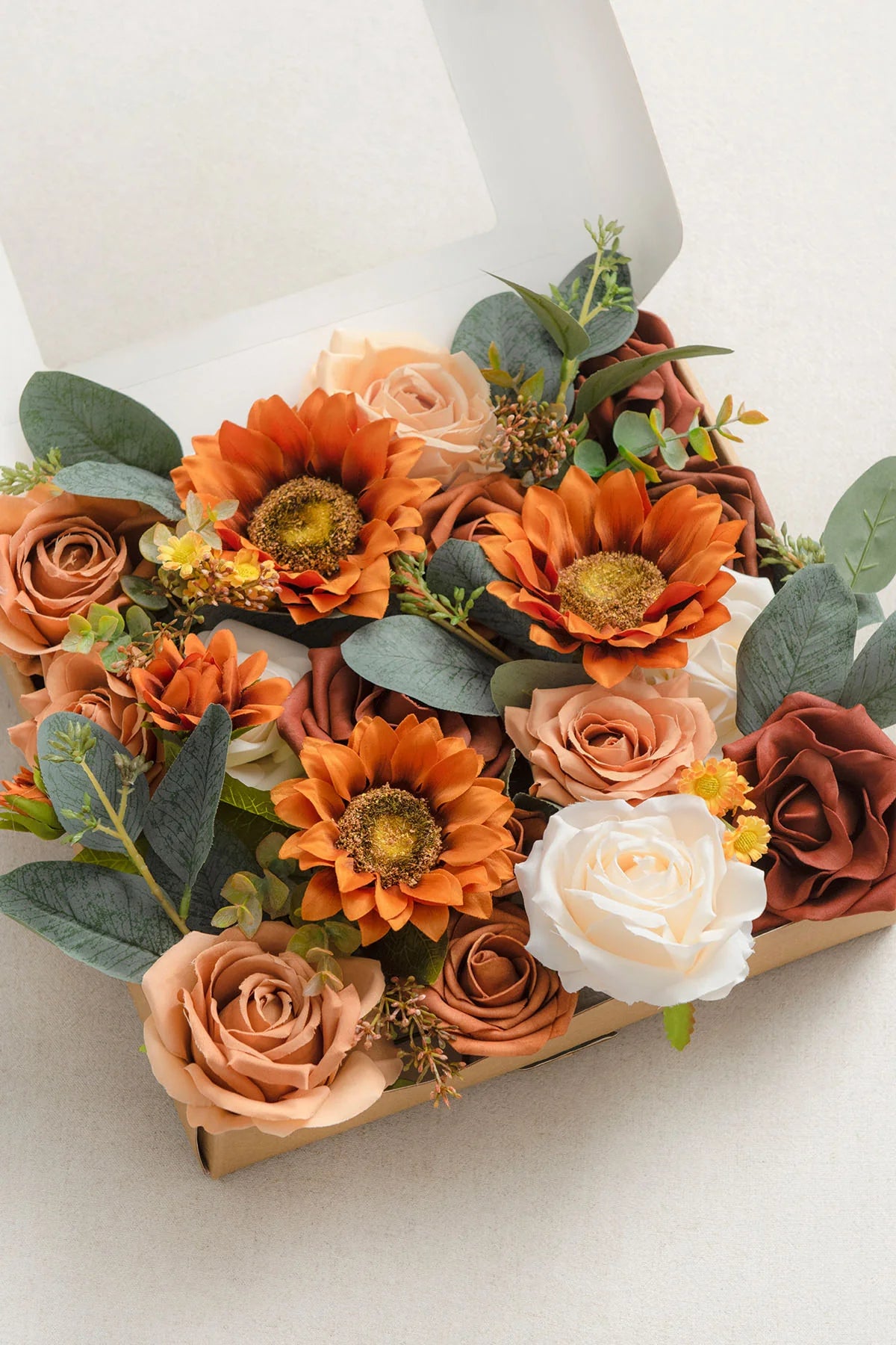 Artificial Flowers Head 00435 Orange