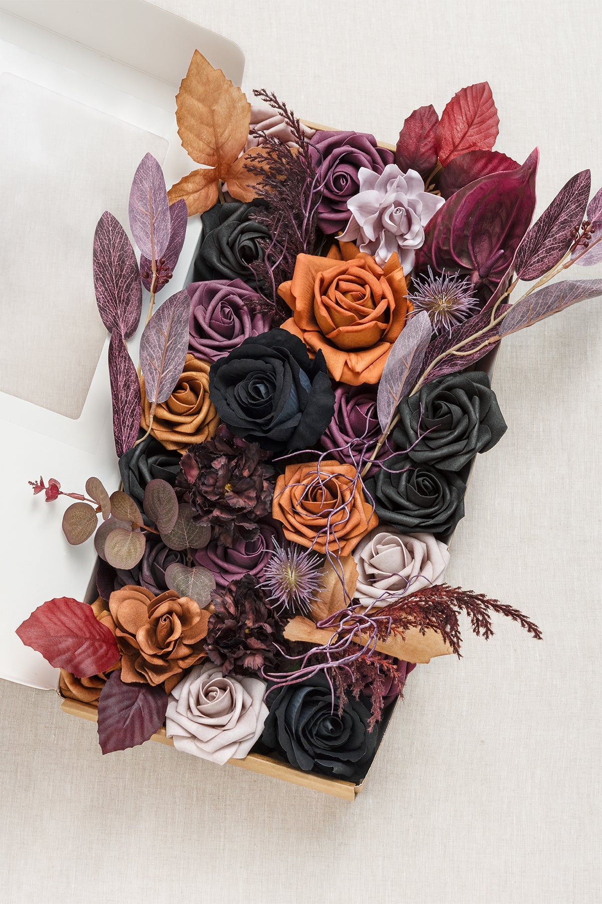 Artificial Flowers For DIY 00539 Black&Purple