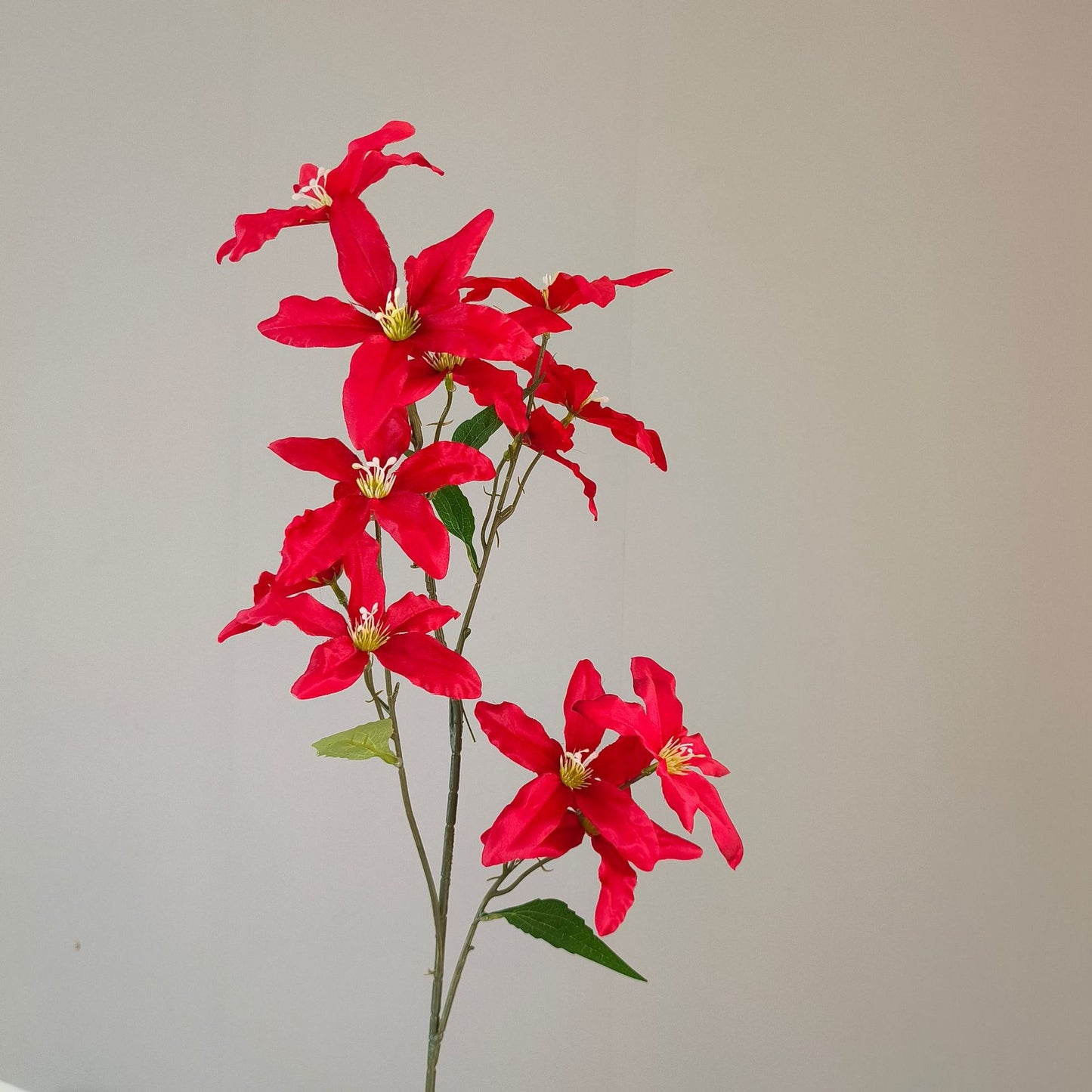 Artificial Flowers for Arrangements in Red