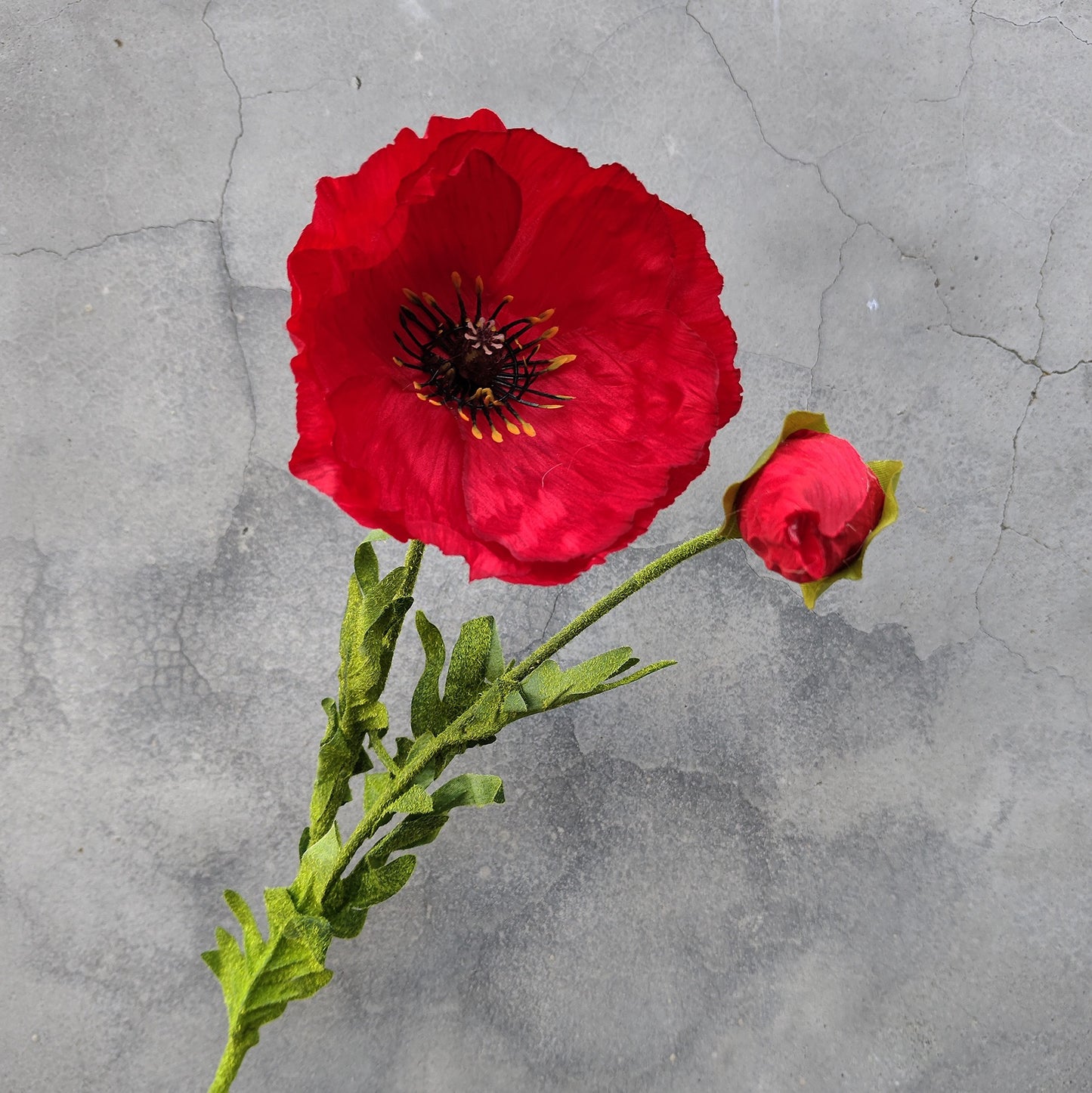 Artificial Flowers for Arrangements in Red