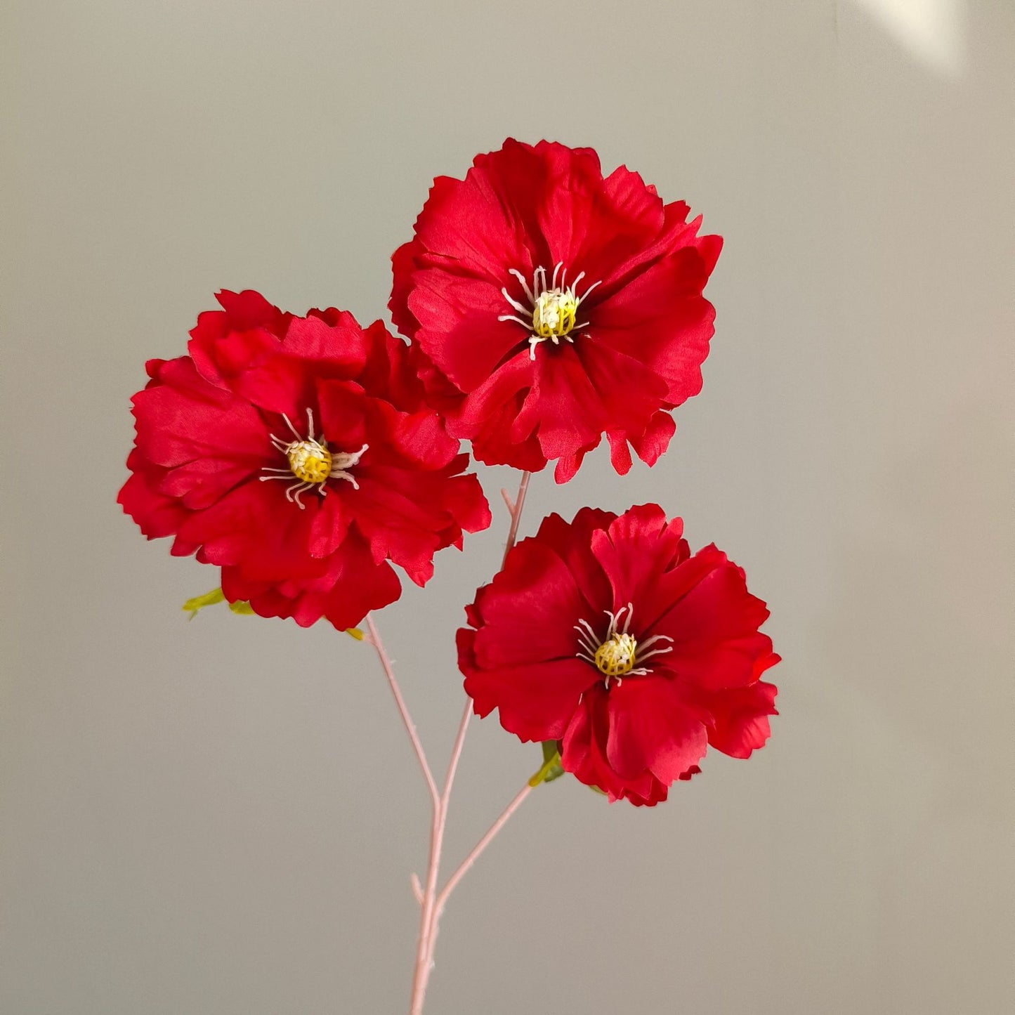 Artificial Flowers for Arrangements in Red