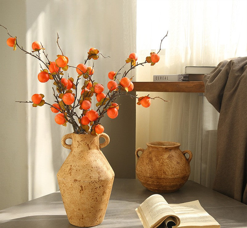 Artificial Persimmon Flowers 6 Stems 68CM