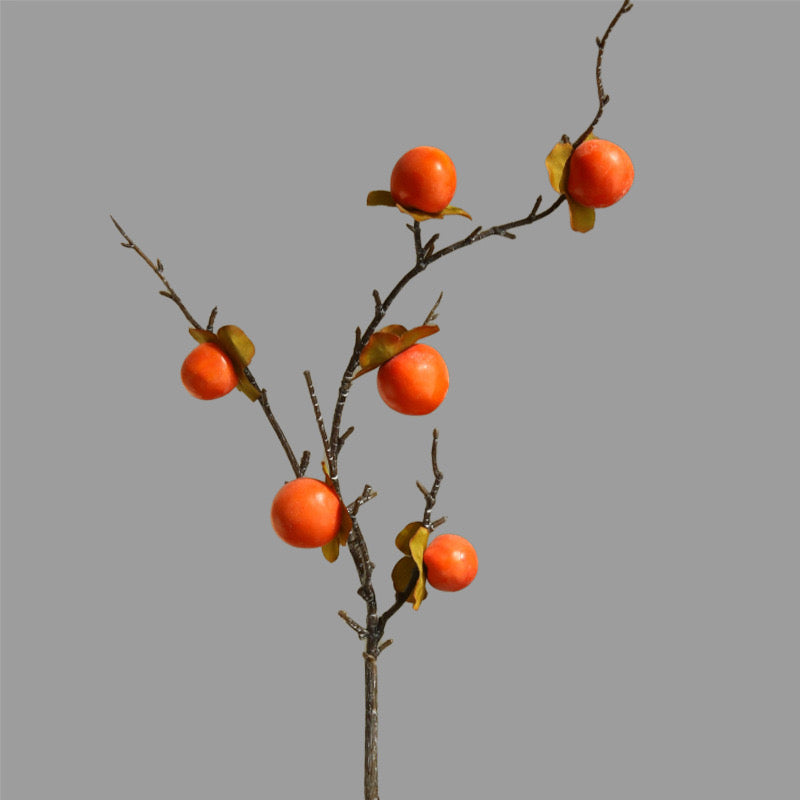 Artificial Persimmon Flowers 6 Stems 68CM