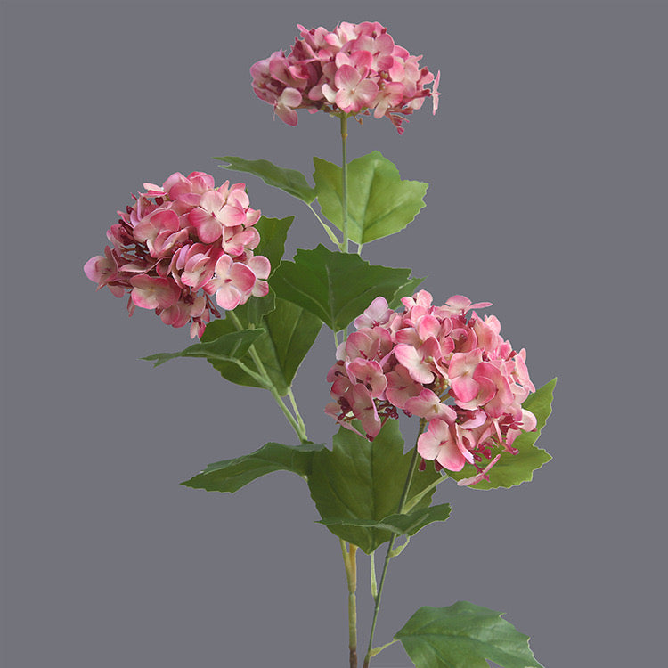 Artificial Hydrangeas 3 Stems 67CM